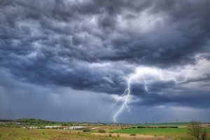 Photo of a thunderstorm