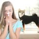 woman suffering from indoor allergies