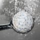 shower head spraying water