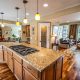 open kitchen and living room space