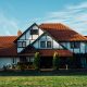 house with red roof